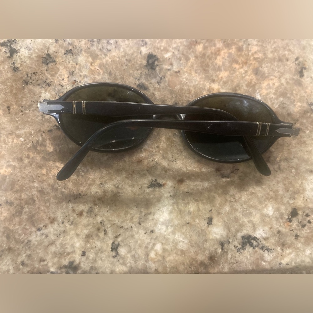 Classic Black Oval Sunglasses - Persol